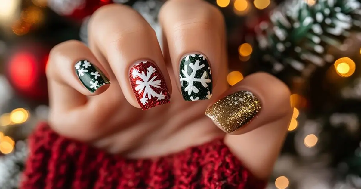 acrylic:um66km109vq= christmas nails